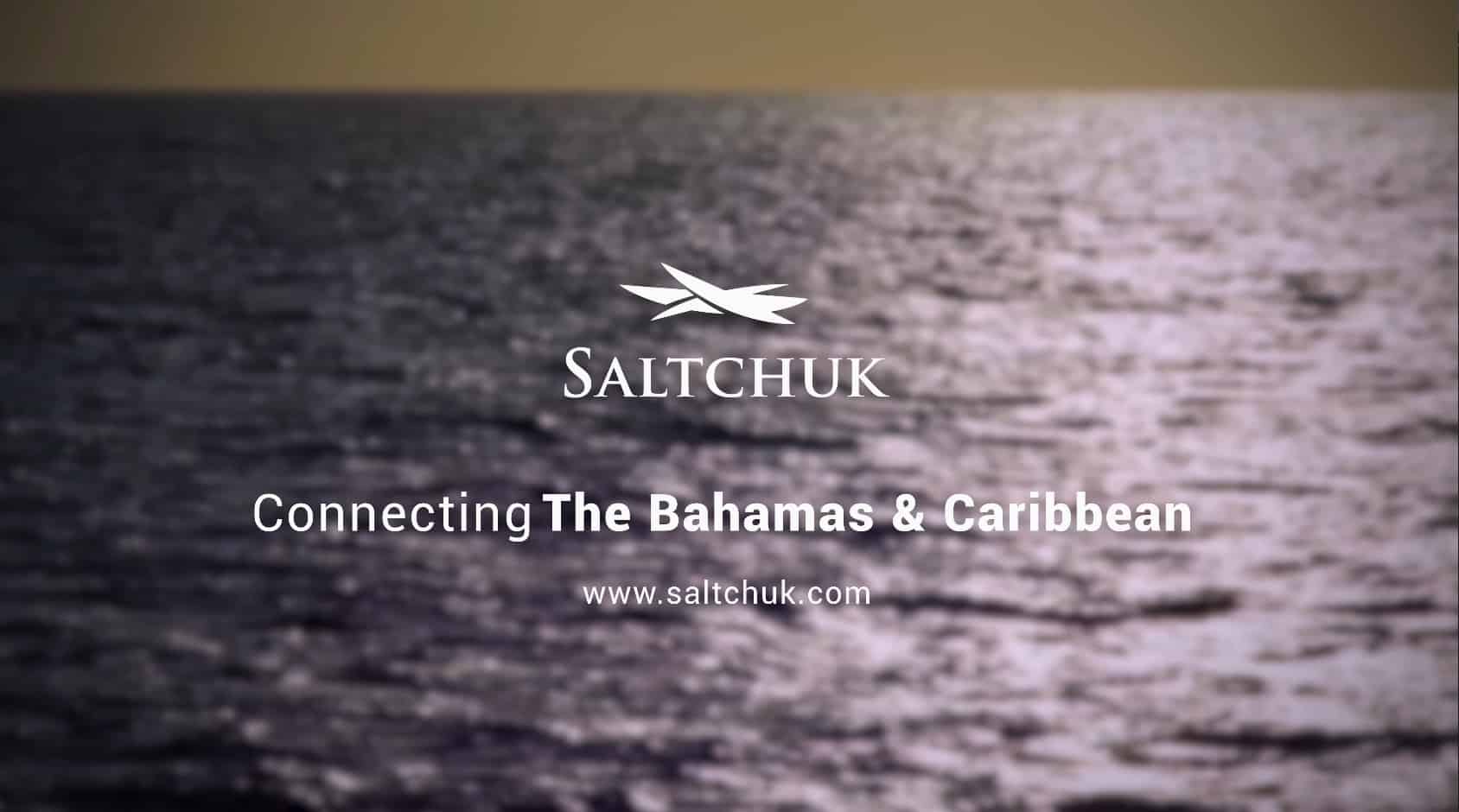Saltchuk logo with the ocean in the background.